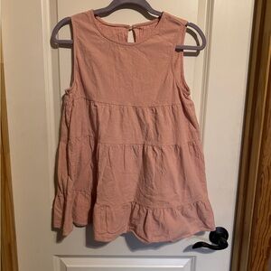 Women's Pink Sleeveless Top Fits like Large